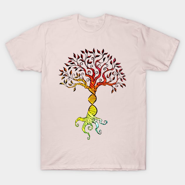 DNA TREE DSIGN T-Shirt by Mako Design 